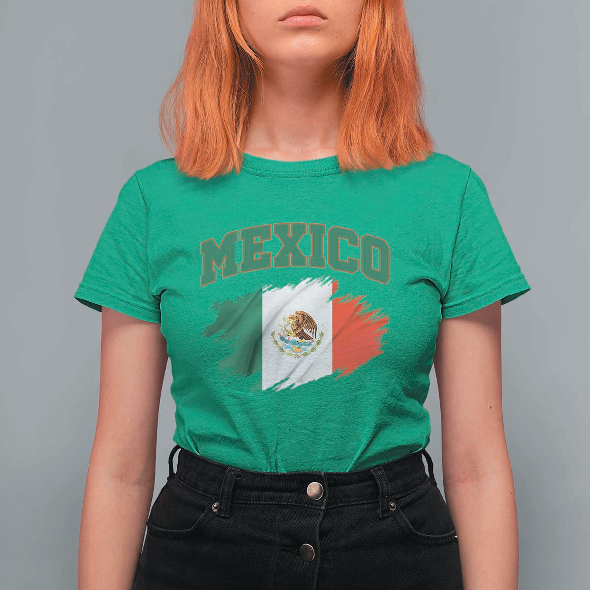 Retro Vintage Mexico Flag T Shirt For Women Mexican Pride Gift