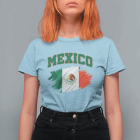 Retro Vintage Mexico Flag T Shirt For Women Mexican Pride Gift