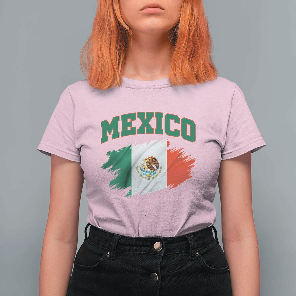 Retro Vintage Mexico Flag T Shirt For Women Mexican Pride Gift