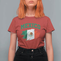 Retro Vintage Mexico Flag T Shirt For Women Mexican Pride Gift