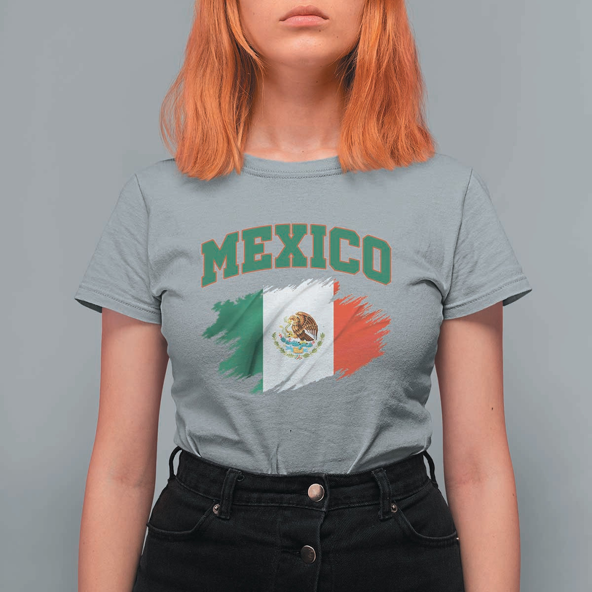 Retro Vintage Mexico Flag T Shirt For Women Mexican Pride Gift