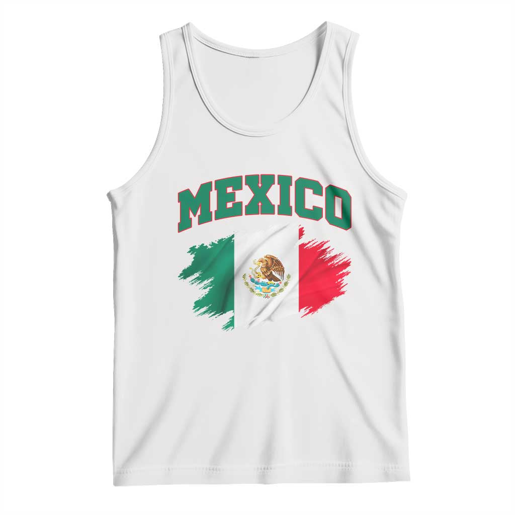 Retro Vintage Mexico Flag Tank Top Mexican Pride Gift