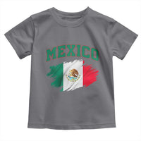 Retro Vintage Mexico Flag Toddler T Shirt Mexican Pride Gift