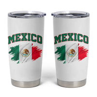 Retro Vintage Mexico Flag Tumbler Cup Mexican Pride Gift