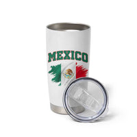 Retro Vintage Mexico Flag Tumbler Cup Mexican Pride Gift