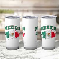 Retro Vintage Mexico Flag Tumbler Cup Mexican Pride Gift