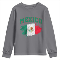 Retro Vintage Mexico Flag Youth Sweatshirt Mexican Pride Gift