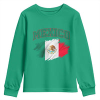 Retro Vintage Mexico Flag Youth Sweatshirt Mexican Pride Gift