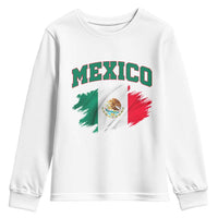 Retro Vintage Mexico Flag Youth Sweatshirt Mexican Pride Gift