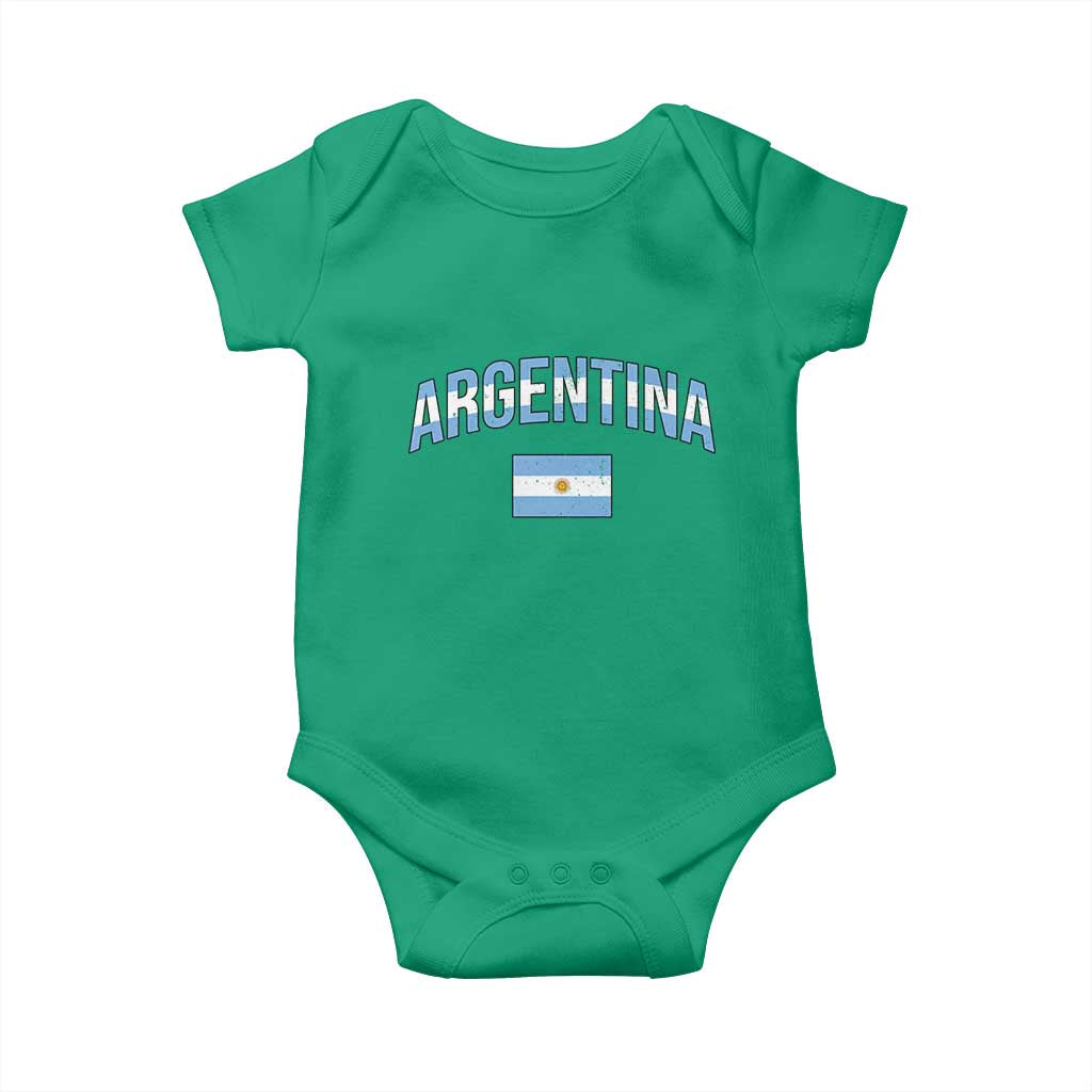 Throwback Argentina Pride Baby Onesie Vintage Flag Heritage Gift