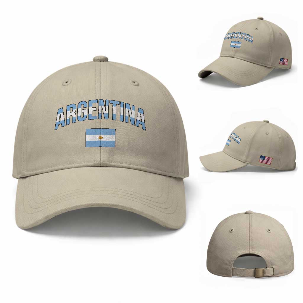 Throwback Argentina Pride Baseball Cap Vintage Flag Heritage Gift
