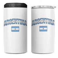 Throwback Argentina Pride 4 in 1 Can Cooler Tumbler Vintage Flag Heritage Gift