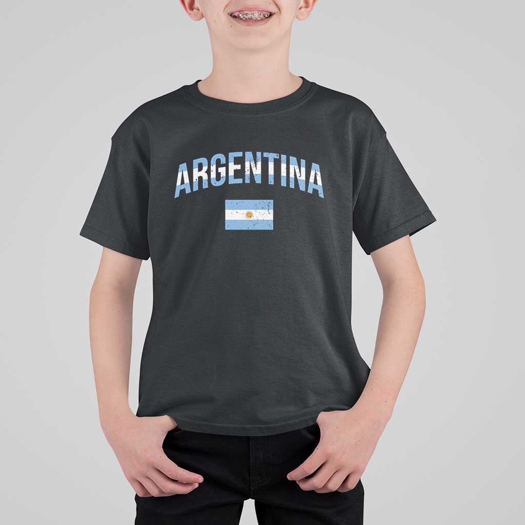 Throwback Argentina Pride T Shirt For Kid Vintage Flag Heritage Gift