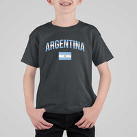 Throwback Argentina Pride T Shirt For Kid Vintage Flag Heritage Gift
