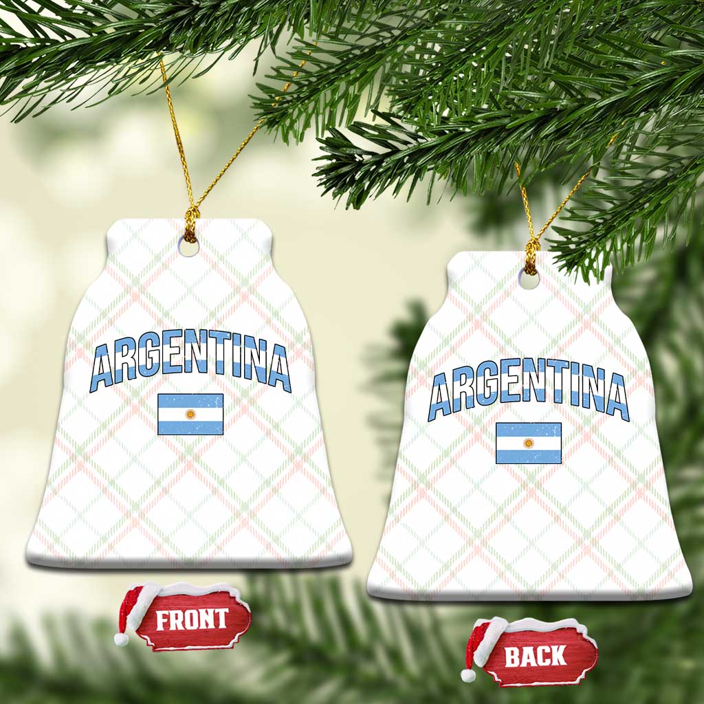 Throwback Argentina Pride Ceramic Ornament Vintage Flag Heritage Gift