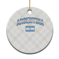 Throwback Argentina Pride Ceramic Ornament Vintage Flag Heritage Gift
