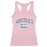 Throwback Argentina Pride Racerback Tank Top Vintage Flag Heritage Gift