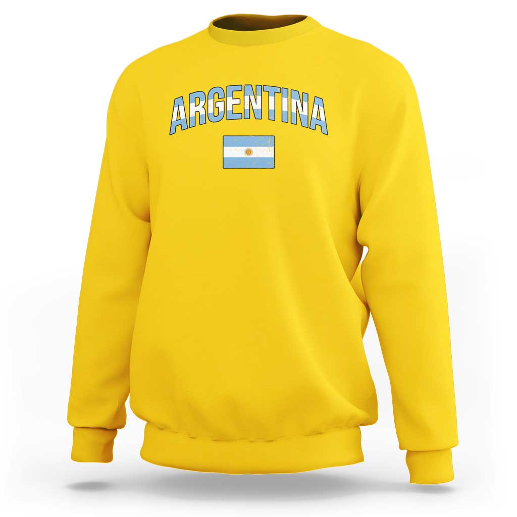 Throwback Argentina Pride Sweatshirt Vintage Flag Heritage Gift