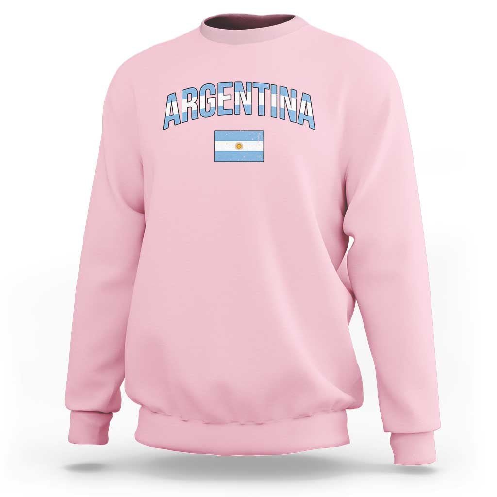 Throwback Argentina Pride Sweatshirt Vintage Flag Heritage Gift