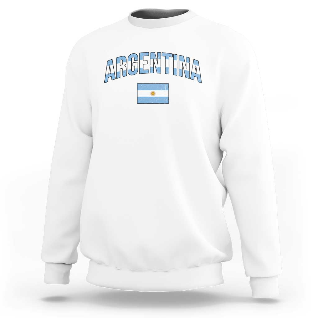 Throwback Argentina Pride Sweatshirt Vintage Flag Heritage Gift