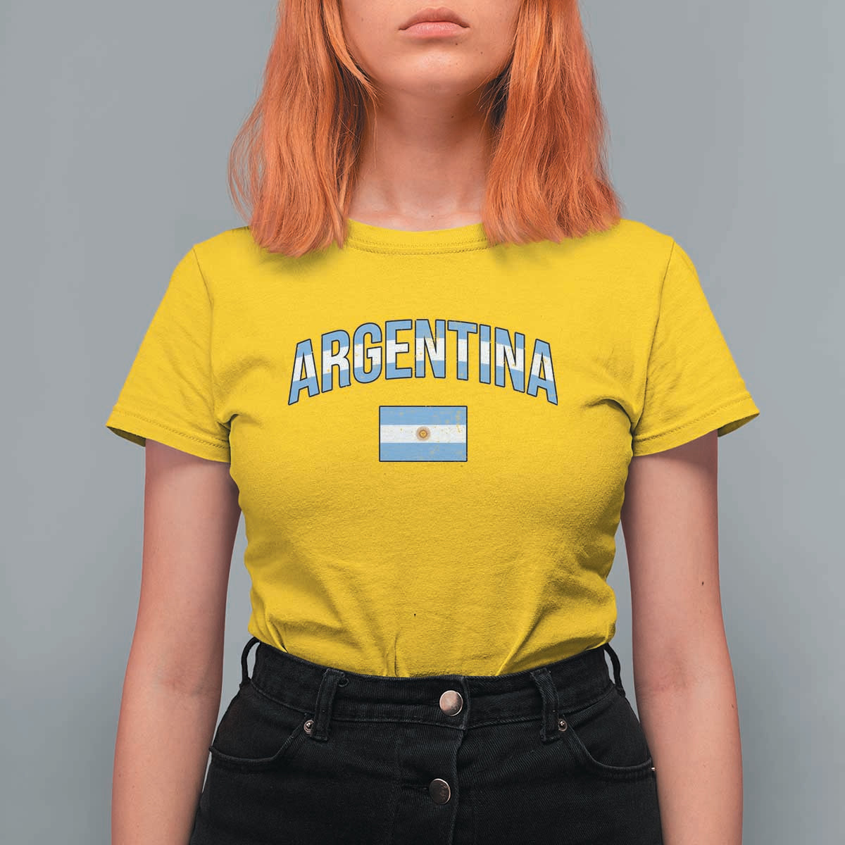 Throwback Argentina Pride T Shirt For Women Vintage Flag Heritage Gift