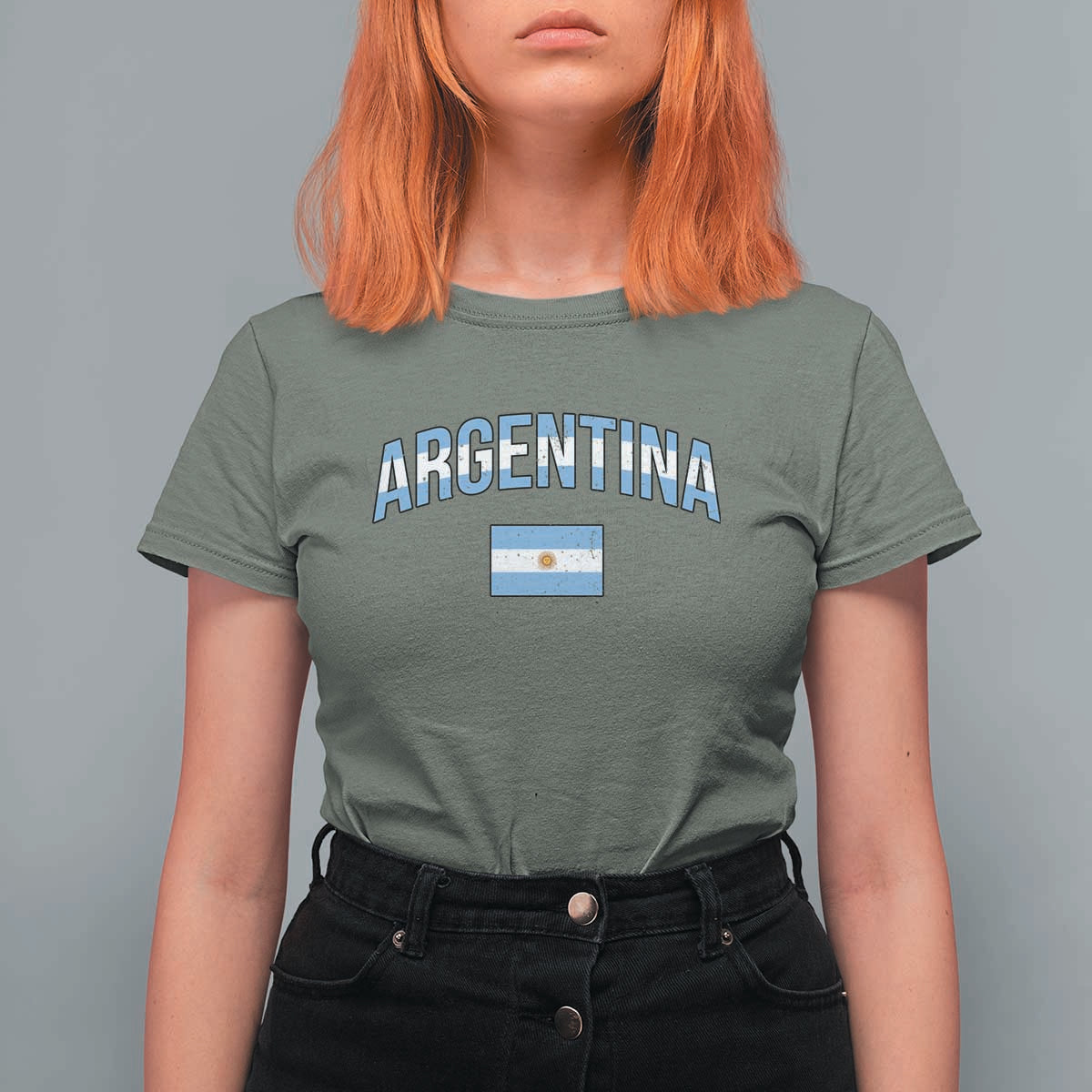 Throwback Argentina Pride T Shirt For Women Vintage Flag Heritage Gift