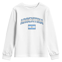 Throwback Argentina Pride Youth Sweatshirt Vintage Flag Heritage Gift