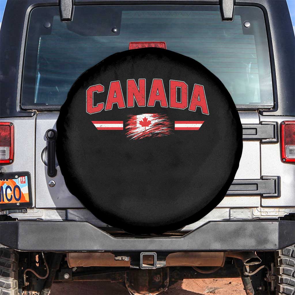 Vintage Canada Flag Spare Tire Cover Maple Leaf Heritage Gift