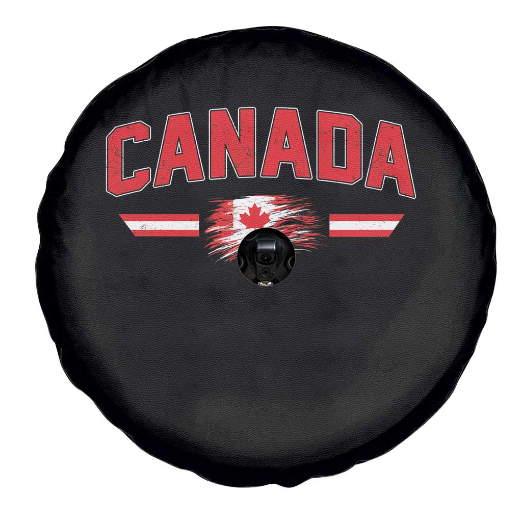 Vintage Canada Flag Spare Tire Cover Maple Leaf Heritage Gift