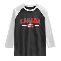 Vintage Canada Flag Raglan Shirt Maple Leaf Heritage Gift