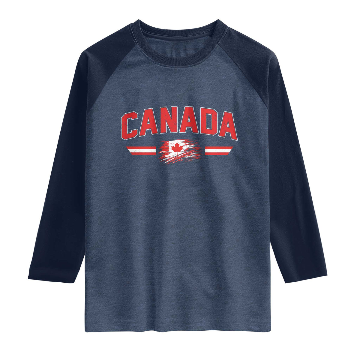 Vintage Canada Flag Raglan Shirt Maple Leaf Heritage Gift