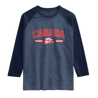 Vintage Canada Flag Raglan Shirt Maple Leaf Heritage Gift