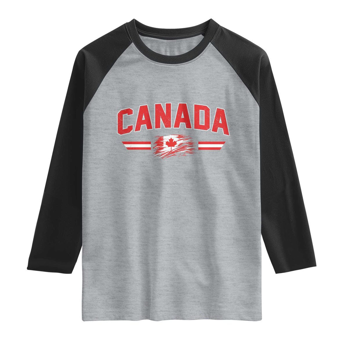 Vintage Canada Flag Raglan Shirt Maple Leaf Heritage Gift