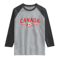 Vintage Canada Flag Raglan Shirt Maple Leaf Heritage Gift