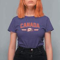 Vintage Canada Flag T Shirt For Women Maple Leaf Heritage Gift