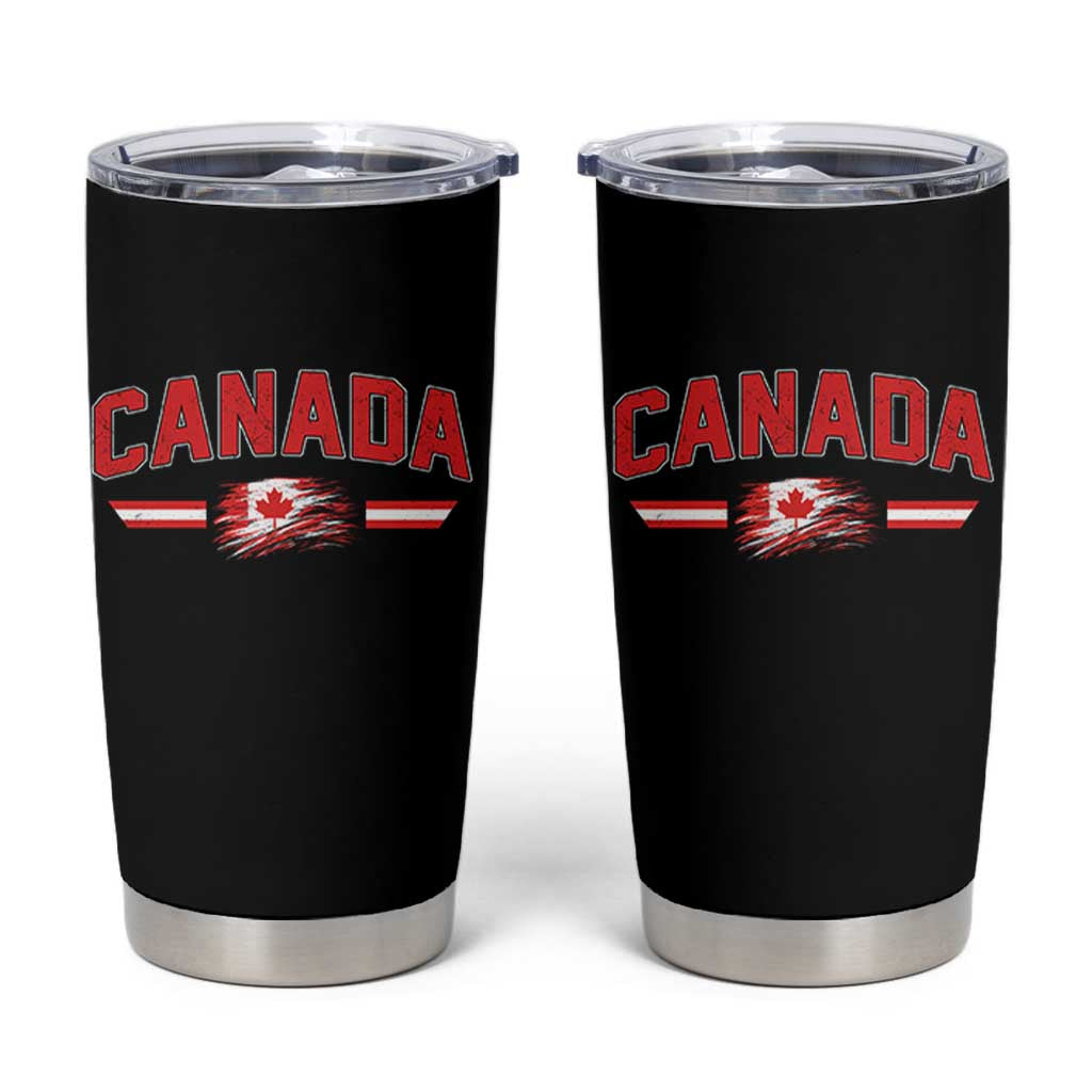 Vintage Canada Flag Tumbler Cup Maple Leaf Heritage Gift