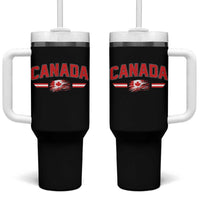 Vintage Canada Flag Tumbler With Handle Maple Leaf Heritage Gift