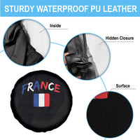 Vintage France Flag French Heritage Graphic Spare Tire Cover