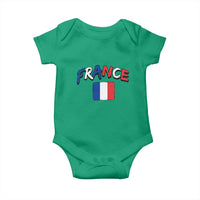 Vintage France Flag French Heritage Graphic Baby Onesie