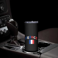 Vintage France Flag French Heritage Graphic Skinny Tumbler