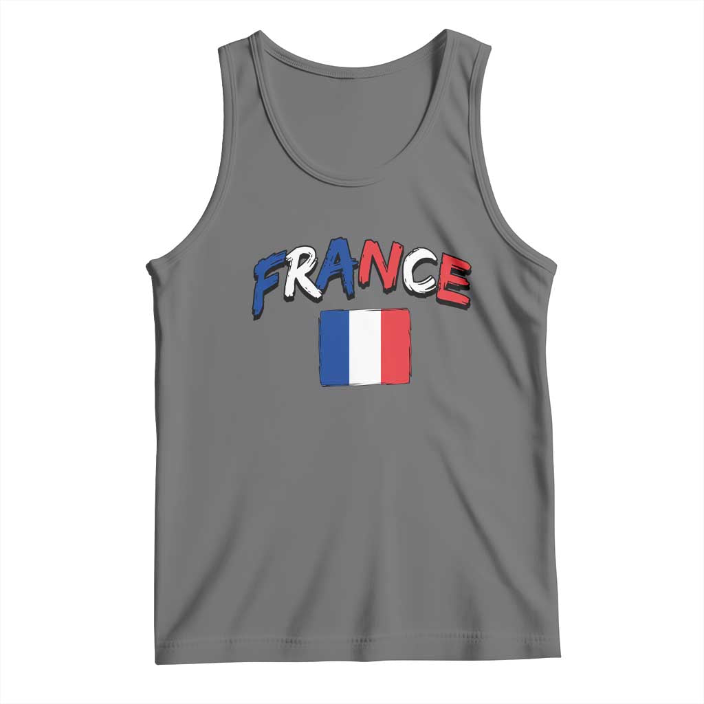 Vintage France Flag French Heritage Graphic Tank Top