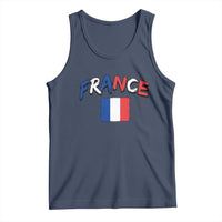 Vintage France Flag French Heritage Graphic Tank Top