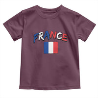 Vintage France Flag French Heritage Graphic Toddler T Shirt