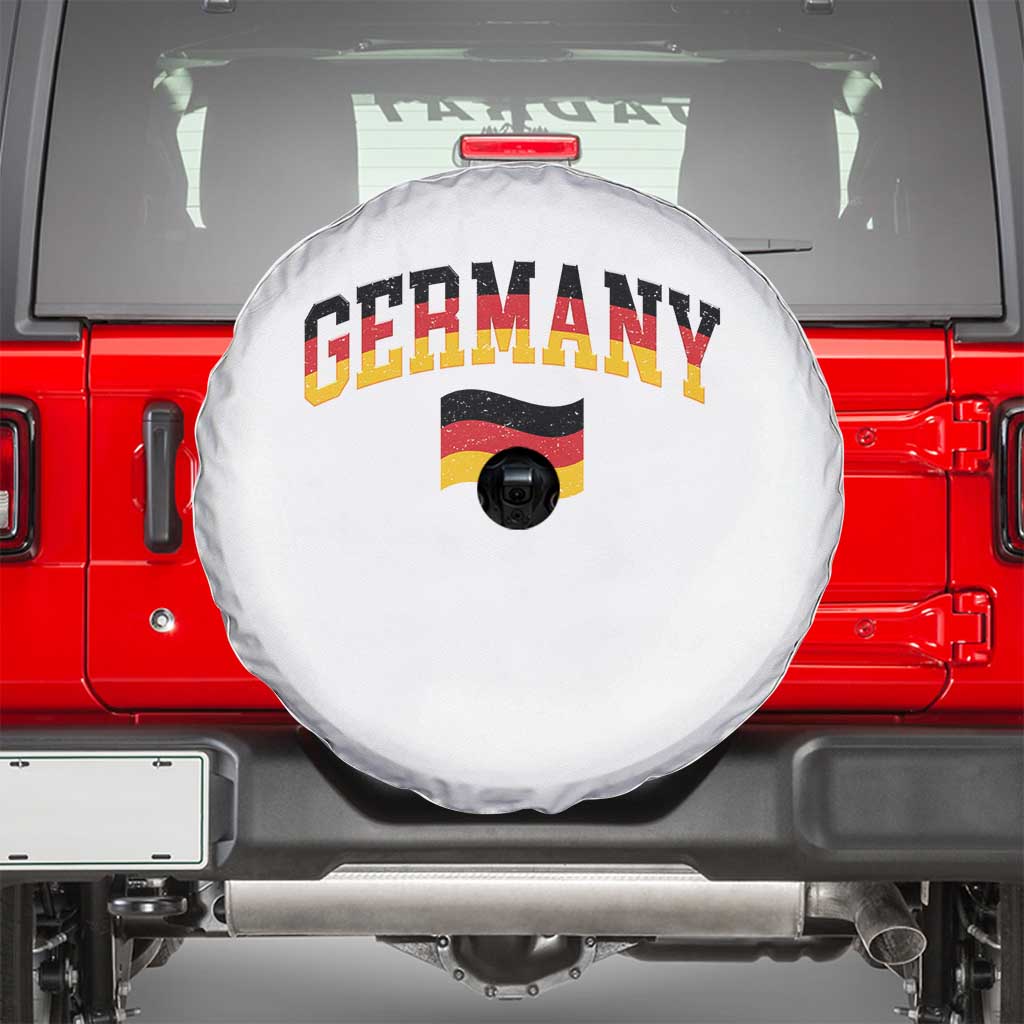 Vintage Germany Flag Spare Tire Cover Black Red Gold German Heritage Gift