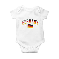 Vintage Germany Flag Baby Onesie Black Red Gold German Heritage Gift