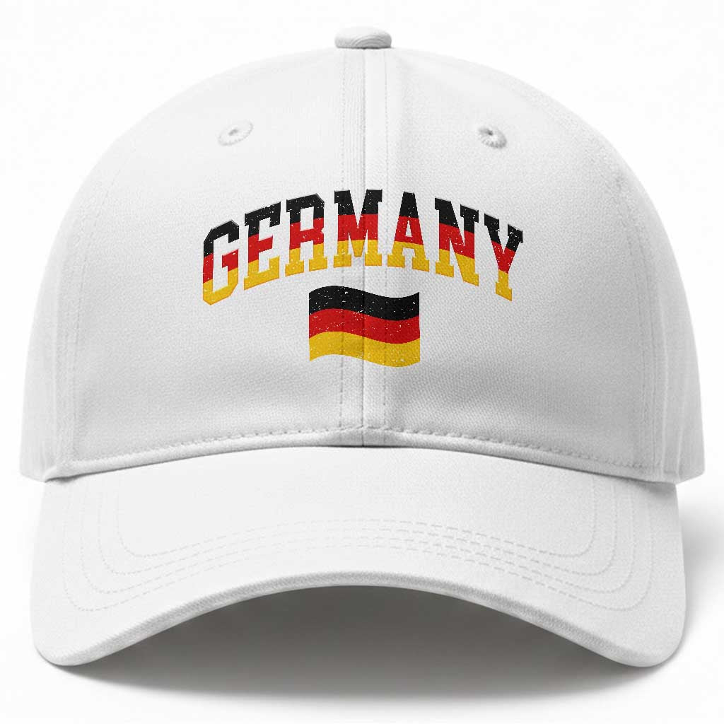 Vintage Germany Flag Baseball Cap Black Red Gold German Heritage Gift