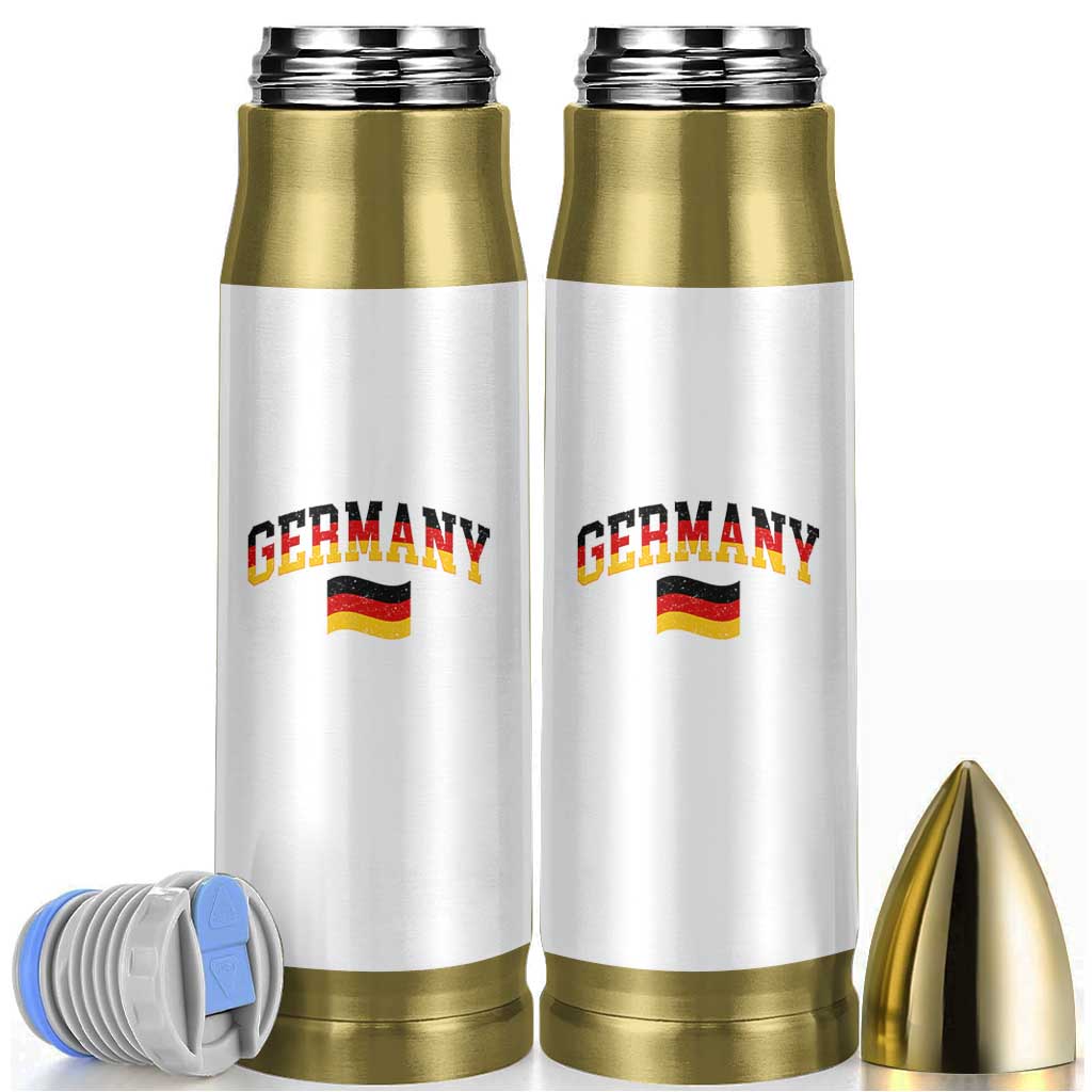 Vintage Germany Flag Bullet Tumbler Black Red Gold German Heritage Gift