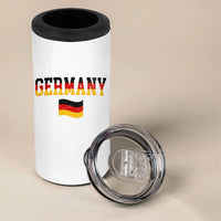 Vintage Germany Flag 4 in 1 Can Cooler Tumbler Black Red Gold German Heritage Gift