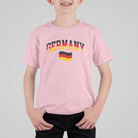 Vintage Germany Flag T Shirt For Kid Black Red Gold German Heritage Gift