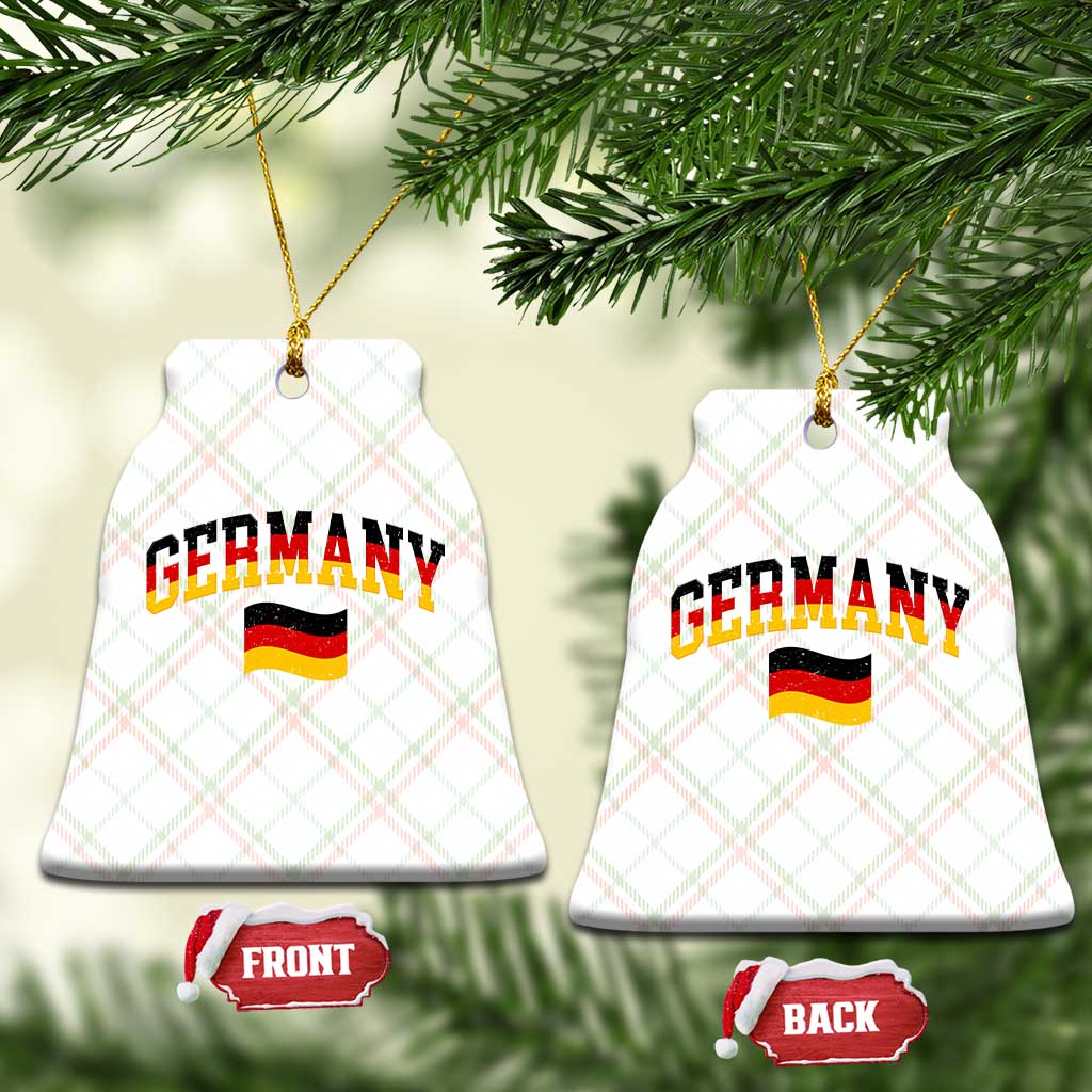 Vintage Germany Flag Ceramic Ornament Black Red Gold German Heritage Gift